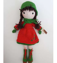 Kış Bebeği Amigurumi Organik Oyuncak
