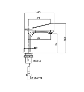 FP-0111 Krom Lavabo Bataryası
