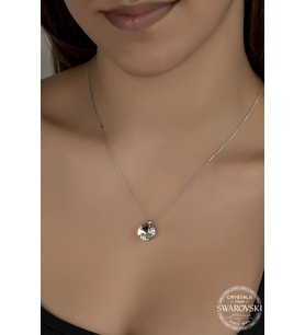 Union Swarovski Crystal Kadın Tırnaklı Gümüş Kolye