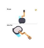 Samsung Galaxy A21S Parmak İzi Filmi ile Uyumlu Siyah Parmak izi film kablosu parmak izi sensörü filmi home tuşu film kablosu touch id film kablosu parmak izi soketi