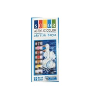 Südor Akrilik Boya Seti Tüp (12 x 9 ml)