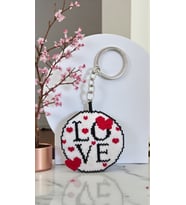 Miyuki Boncuk El Yapımı Love Anahtarlık/Çanta Süsü