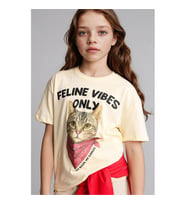 Defacto Baskılı Sarı Kız Çocuk T-Shirt G1767A8/YL521