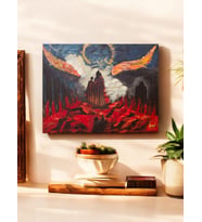 Umutsuzluk Temalı Akrilik El Yapımı Tuval Tablo - 60x80 cm