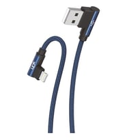 LİNKTECH K593 Safe Lightning USB 90 Derece Şarj Kablosu (Mavi)