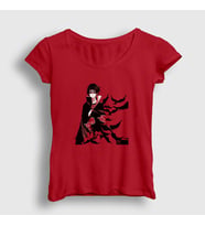 Presmono Kadın Kırmızı Itachi Genjutsu Anime Naruto T-Shirt 132229tt