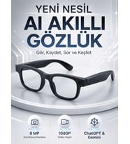 Akıllı Gözlük 8 MP Kameralı 1080P Video Kayıt WiFi Bağlantılı Çift Mikrofonlu Gürültü Engelleme Özellikli