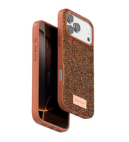 Onegif Apple İphone 17 Pro Bright Simli Kapak - Turuncu