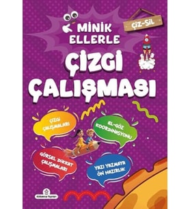 Çiz - Sil Minik Ellerle Çizgi Çalışması (Kalem Hediyeli)