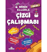 Çiz - Sil Minik Ellerle Çizgi Çalışması (Kalem Hediyeli)