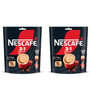 Nescafe 3ü1 Arada Extra Yoğun Kahve Tadı Granül Kahve 10'lu Paket (2 ADET)