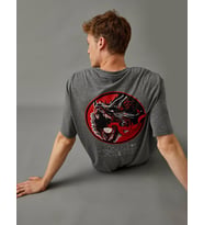 Game of Thrones Tişört Oversize Lisanslı Baskılı (Antrasit)
