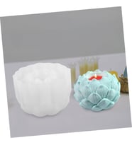 Silikon Çiçek Tomurcuğu Tealight Mumluk Kalıbı