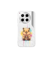Tecno Camon 30 5G ile Uyumlu Splash Kapibara Tasarımlı Şeffaf Silikon Kılıf