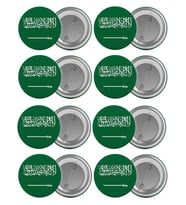 Suudi Arabistan Bayrağı Çanta Rozeti Seti 8 Adet En Büyük Boy 5.8cm İğneli Broş