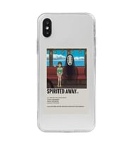 Iphone XS MAX Uyumlu Spirited Away Poster Tasarımlı Şeffaf Telefon Kılıfı