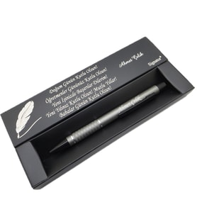 Signator® C422 Füme Tükenmez Kalem  İsme Özel Kalem  Hediyelik Kalem (Karışık)