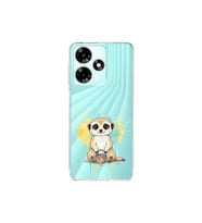 Infinix Hot 30 ile Uyumlu Splash Mirket Tasarımlı Şeffaf Silikon Kılıf