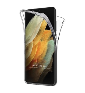 Samsung Galaxy S21 ULTRA Kılıf 360 Şeffaf Ön Arka Koruma Silikon