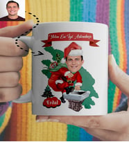 Yılın En İyi Arkadaşı Erkek Karikatürlü  Yılbaşı Kupası Kişiye Özel