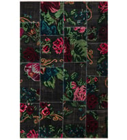 EFES 2302 Patchwork Yumuşak Doku Leke Tutmayan Modern Halı Kilim