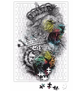 Kral Aslan Kaplan Puzzle 240 Parça Yapboz