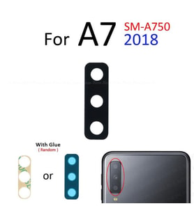 Tkgz Samsung Galaxy A7 A750 2018 Arka Kamera Camı Lens Yapışkanlı