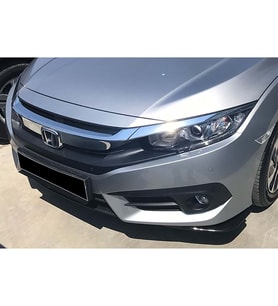 Honda Civic Fc5 Ön Flap + Klips Seti Piona Black İthal 2016 2017 2018 2019 2020 2021