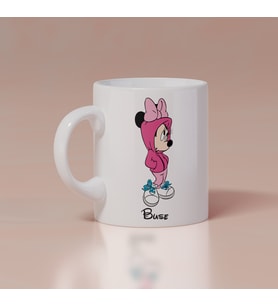 Şaşkın Minnie Mouse Baskılı Kupa Kişiye Özel