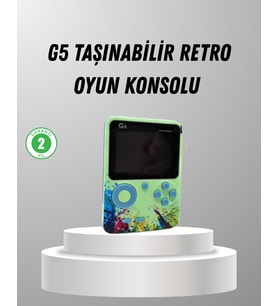 500 Oyunlu G5 Retro Mini Oyun Konsolu 3 İnç Ekran ve TV Desteği