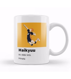 Karasuno High Haikyuu Volleyball Team Pantone Kupa Bardak Porselen