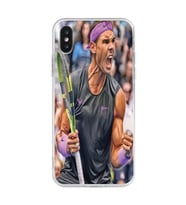 Iphone XSMAX Uyumlu Rafael Nadal Tasarımlı Şeffaf Telefon Kılıfı