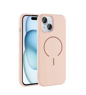 Apple iPhone 15 Kılıf M-safe Şarj Özellikli Zore Meta Kapak
