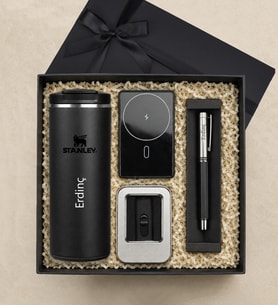 Kişiye Özel Stanley Powerbank Kalem Usb Hediye Seti