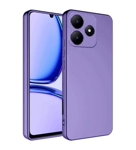 Newface Realme C61 Kılıf First Silikon - Lila