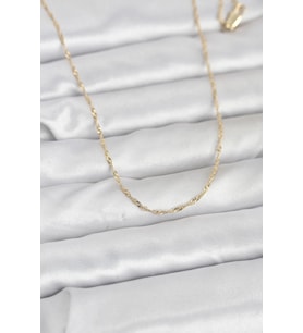 CM 14K Gold Renk Burgu Model 60 cm Kadın Kolye
