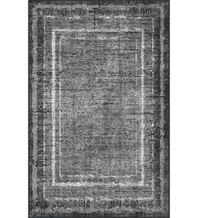Eliana Home Baskılı, Yıkanabilir Kaymaz Taban Salon Halısı LNA1373-HT-972 100x150 cm (Gri)
