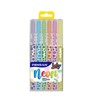 Pensan Jely Neon Jel Kalem 1 mm 6 Renk Set 