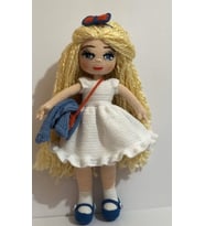 Sarışın Asya Bebek Amigurumi Organik Oyuncak