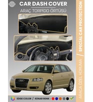 AUDI A3 (2004-2008) Torpido Örtüsü Ön Göğüs Koruma Torpido Koruma Araca Özel Kaymaz Kolay Montaj