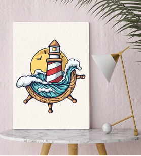 BK Gift Dümen Tasarımlı Kanvas Tablo-1