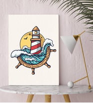 BK Gift Dümen Tasarımlı Kanvas Tablo-1