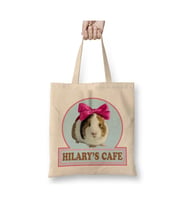 Fleabag Guinea Pig Cafe Beyaz Bez Çanta Uzun Saplı Alışveriş Çantası Plaj Çantası