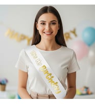 Kuşak Its My Birthday Baskılı Vara baskılı kağıt