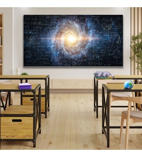 Panoramik Kanvas Duvar Tablosu Einstein İzafiyet Teorisi