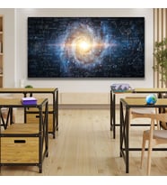 Panoramik Kanvas Duvar Tablosu Einstein İzafiyet Teorisi