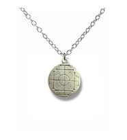 Sigil of Fortune – Ortaçağ Tılsımı Zenginlik ve Bereket Unisex Kolye (60 cm Zincirli) (Gümüş)