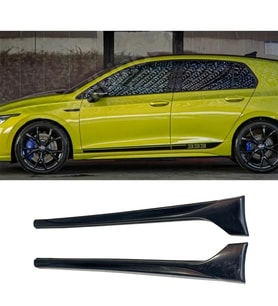 Vw Golf 8 R Yan Marşpiyel Seti Mat Siyah Plastik 2 Adet 2019 2020 2021 2022 2023 2024 2025