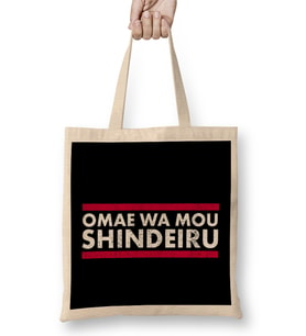 Omae Wa Mou Shindeiru Anime Merch Otaku Anime Memes Bez Çanta Uzun Saplı