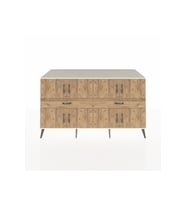 Kronos Konsol 4 Raflı 2 Çekmeceli 8 Kapaklı 176x59x99 Aytaşı-Çam